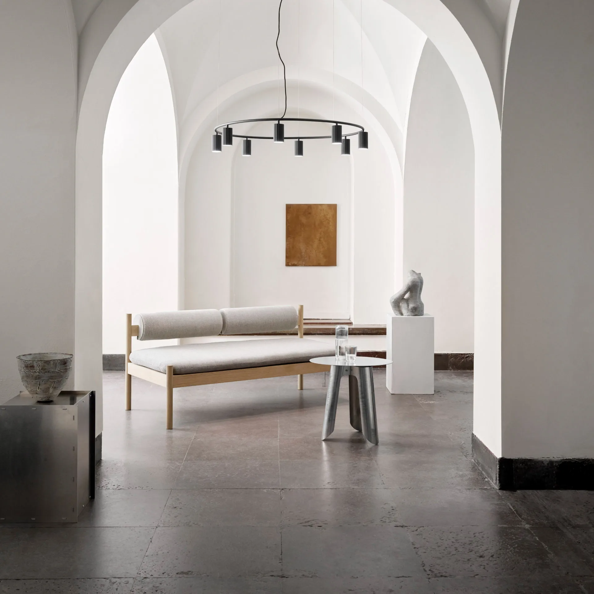 Donna Circle 100 plafondlamp, Black ink Pholc