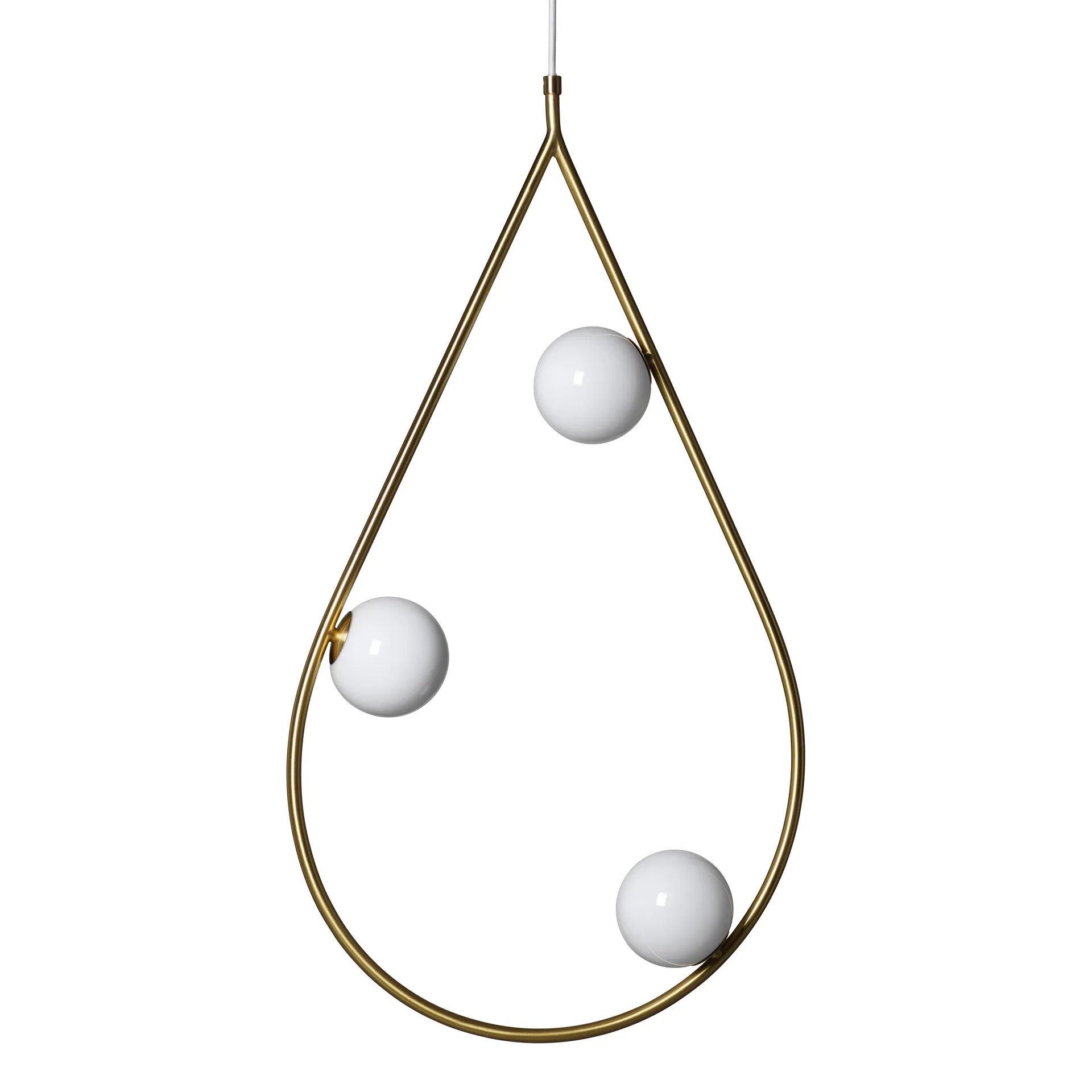 Pearls 80 hanglamp, messing Pholc