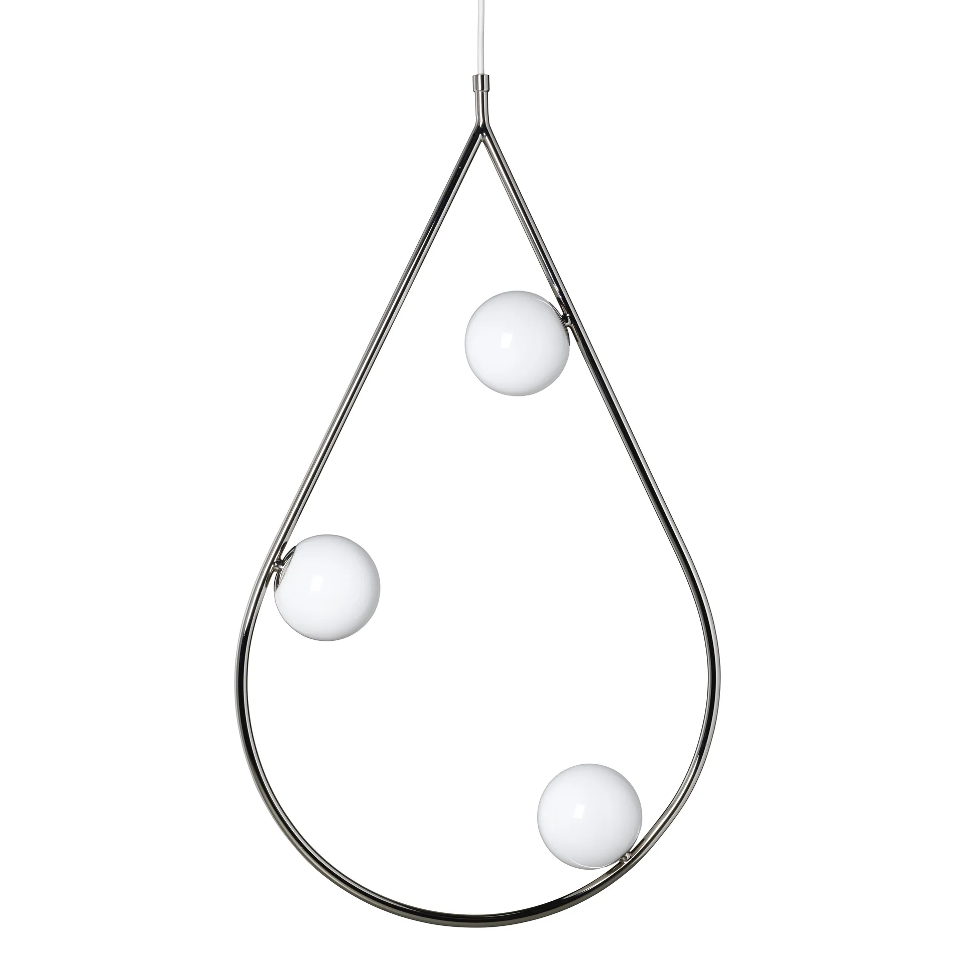 Pearls 80 hanglamp, nikkel Pholc