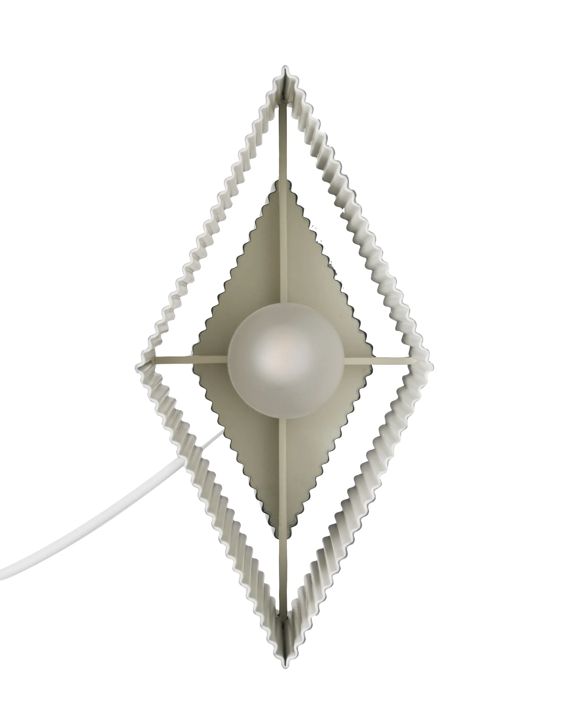 Romb Mini portable tafellamp 19 cm, Cotton Pholc