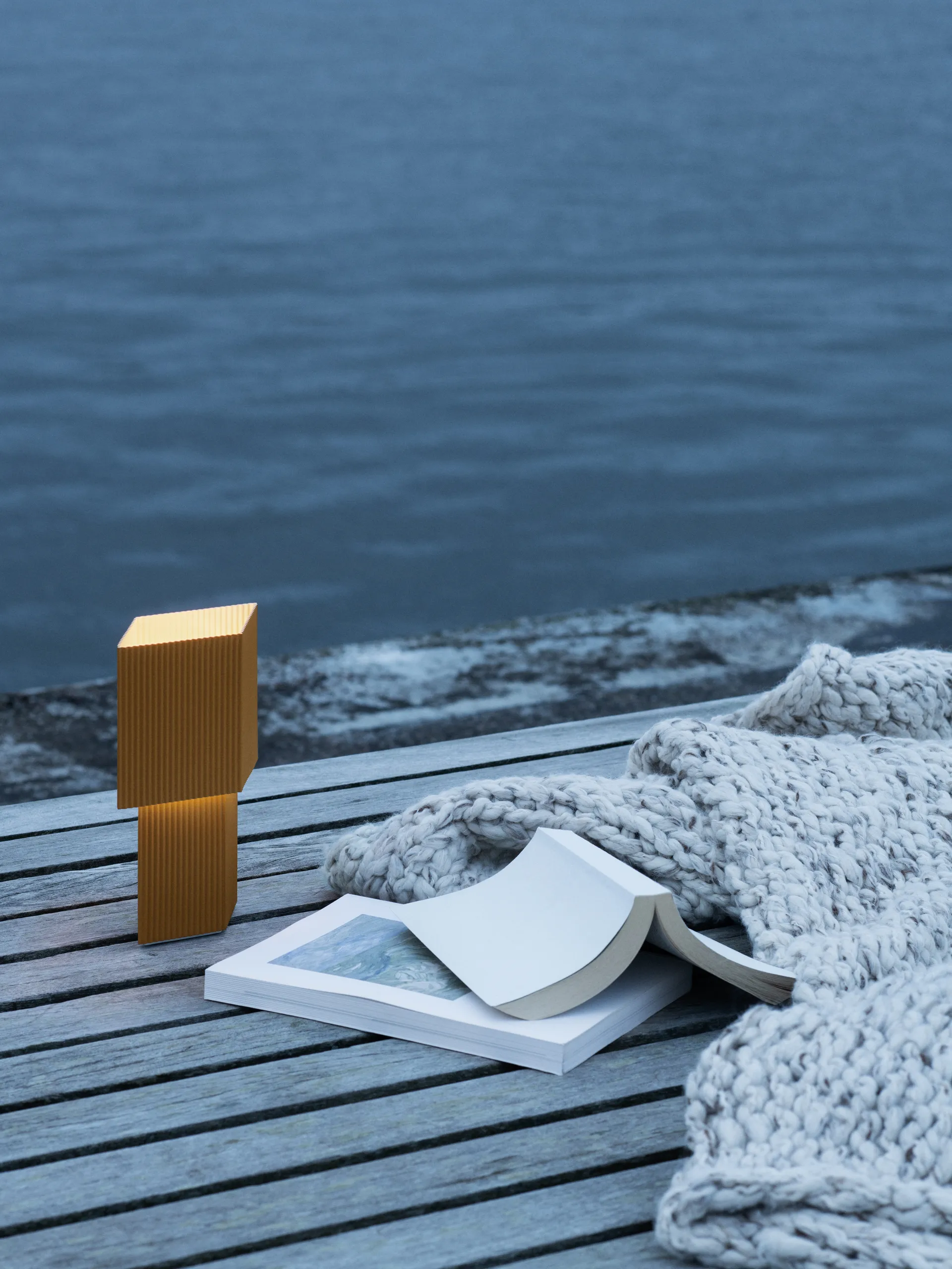 Romb Mini portable tafellamp 19 cm, Cumin Pholc