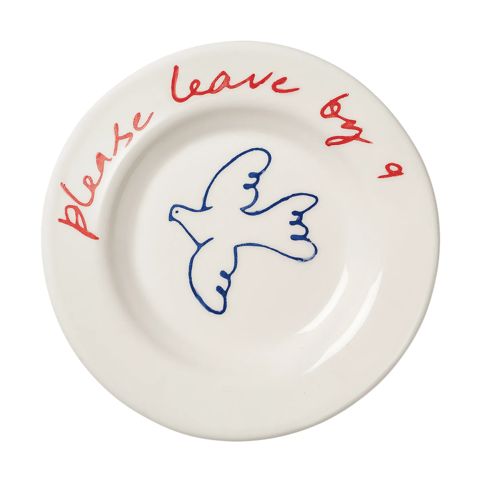 Bird Tapas bord, Blue, 15 cm Pick a Poppy