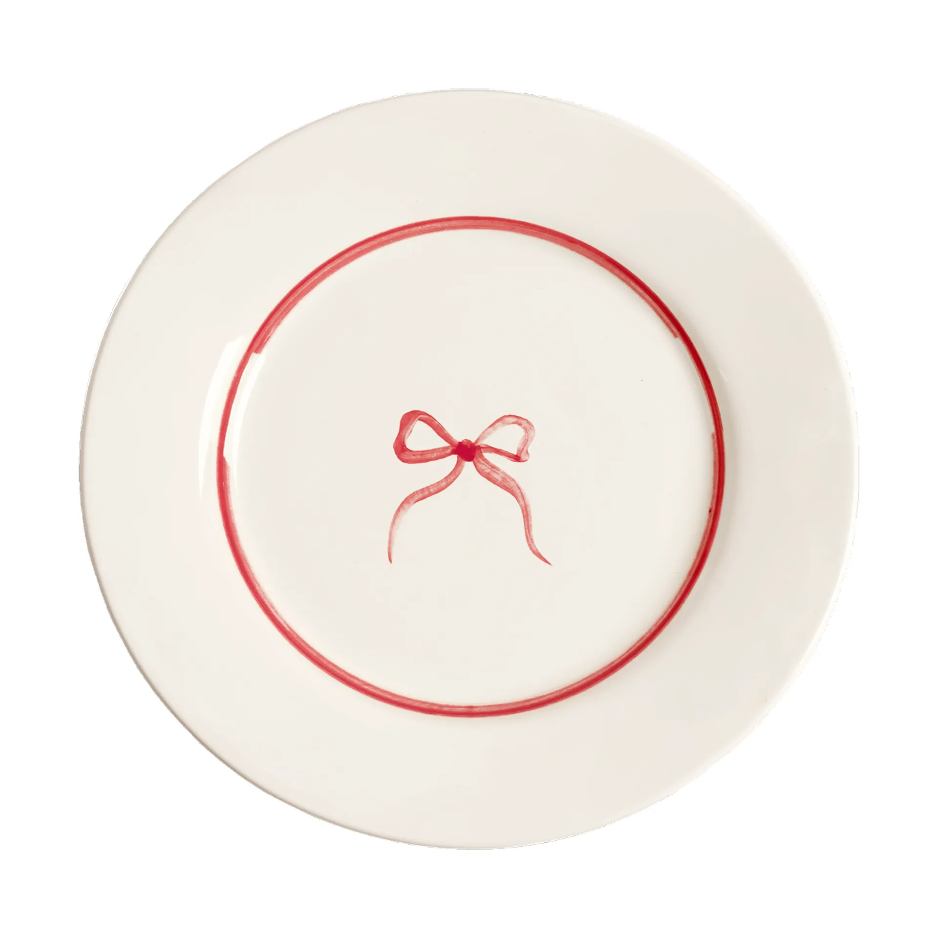 Bow saladebord, Donkerroze, 22 cm Pick a Poppy