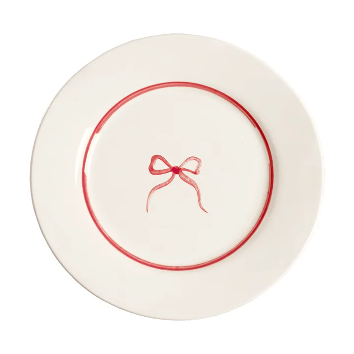 Bow saladebord - Donkerroze, 22 cm - Pick a Poppy