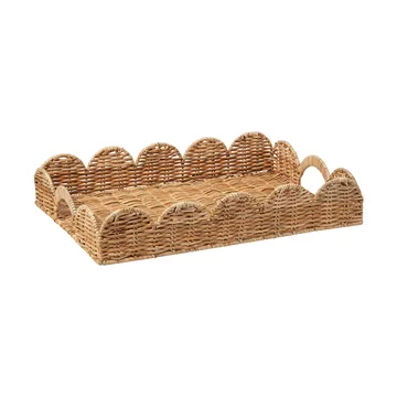 Classic Scallop dienblad - Natural, 30x40 cm - Pick a Poppy