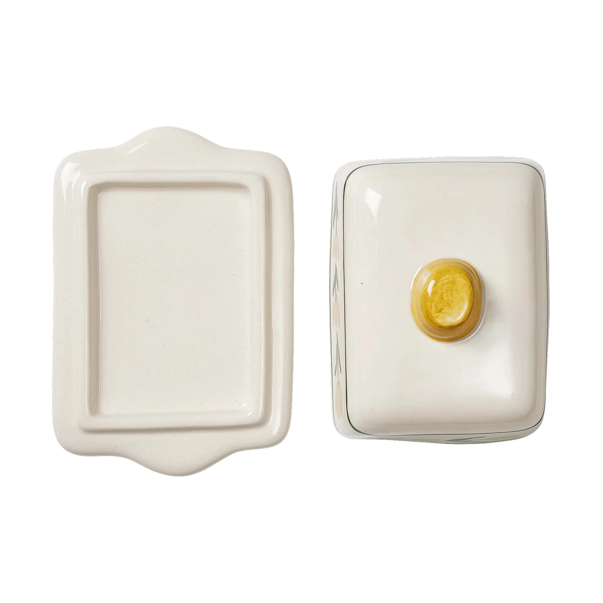Cottage Flower botervloot, Yellow, 17x11,5 cm Pick a Poppy