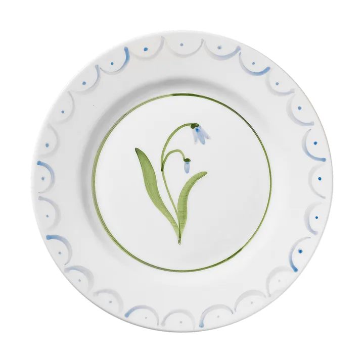 Cottage Flower saladebord - Light Blue, 22 cm - Pick a Poppy