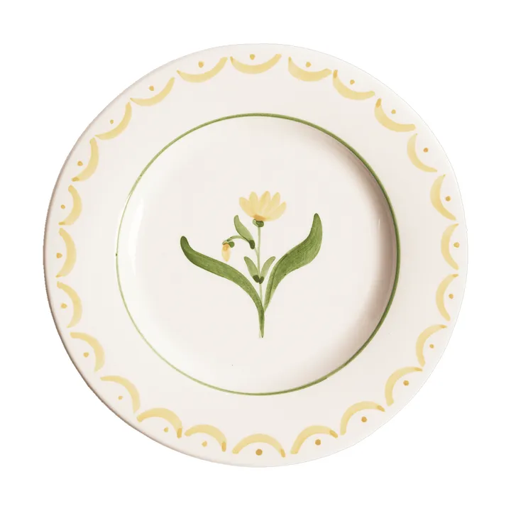 Cottage Flower saladebord - Yellow, 22 cm - Pick a Poppy