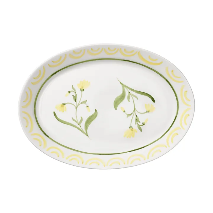 Cottage Flower serveerschaal - Yellow, 32 cm - Pick a Poppy