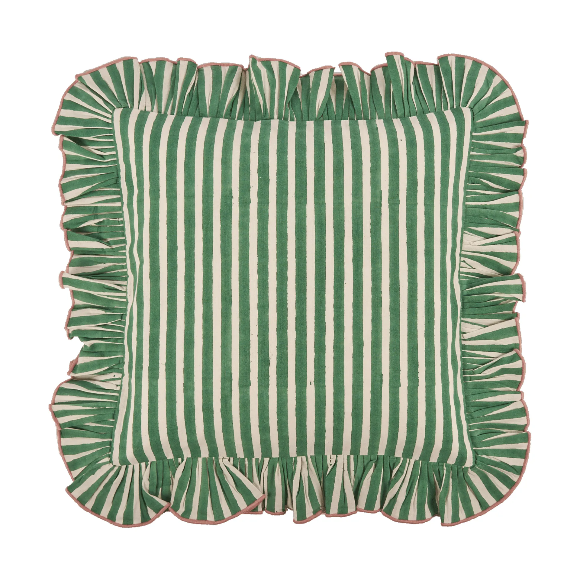 Devon kussenhoes, Green, 40x40 cm Pick a Poppy