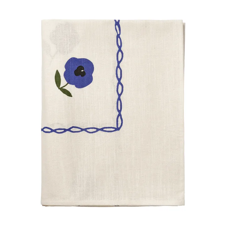 Madelen Möllard Pansy tafellaken - Blue, 350x150 cm - Pick a Poppy