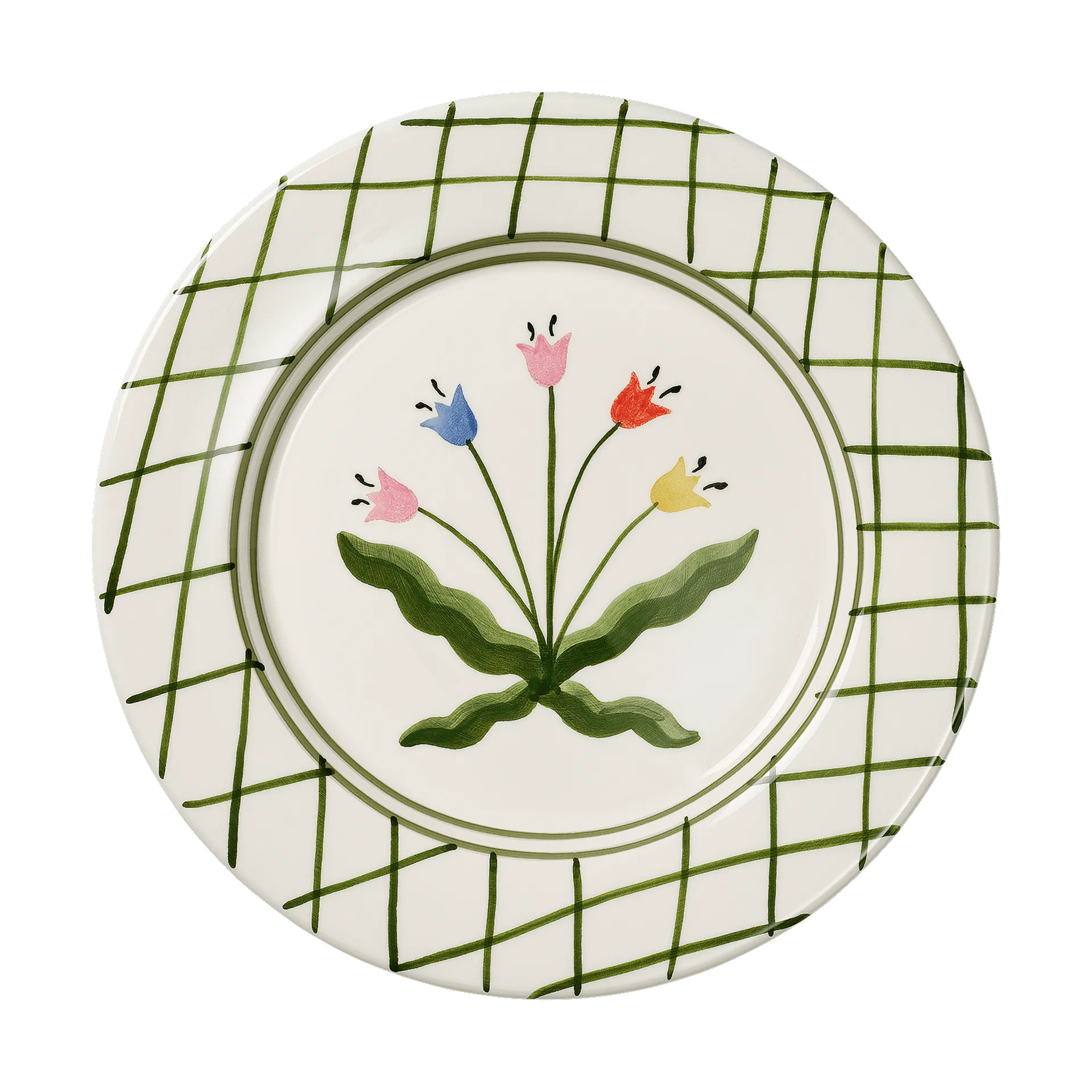 Madelen Möllard Tulip bord, Green, 28 cm Pick a Poppy