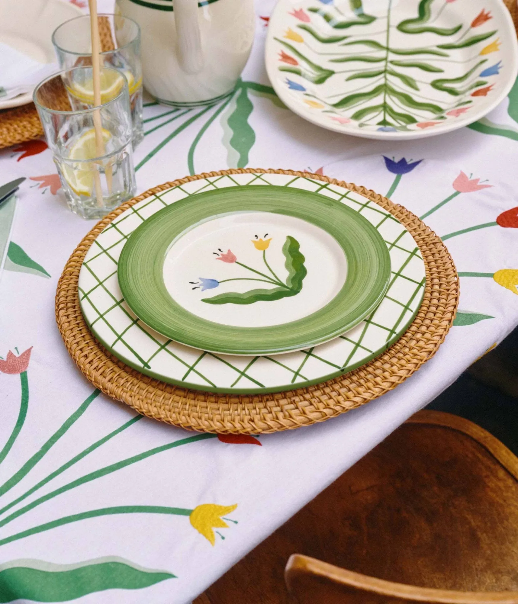 Madelen Möllard Tulip saladebord, Green, 22 cm Pick a Poppy