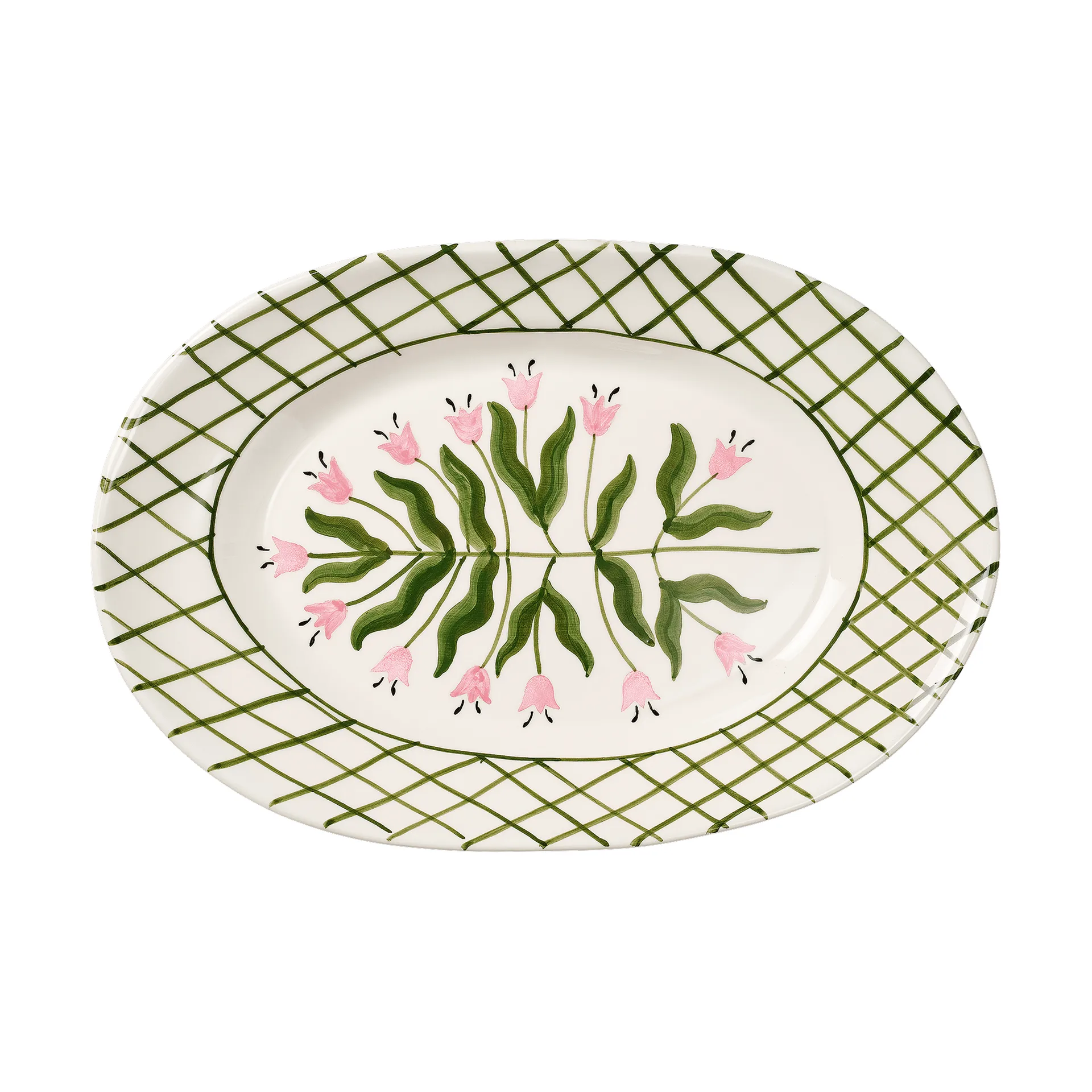 Madelen Möllard Tulip serveerschaal, Green, 38,5 cm Pick a Poppy