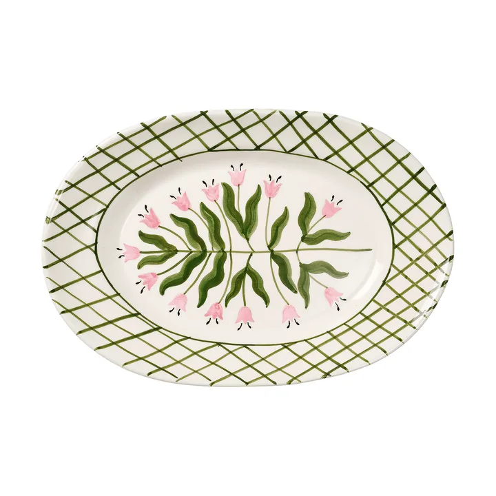 Madelen Möllard Tulip serveerschaal - Green, 38,5 cm - Pick a Poppy