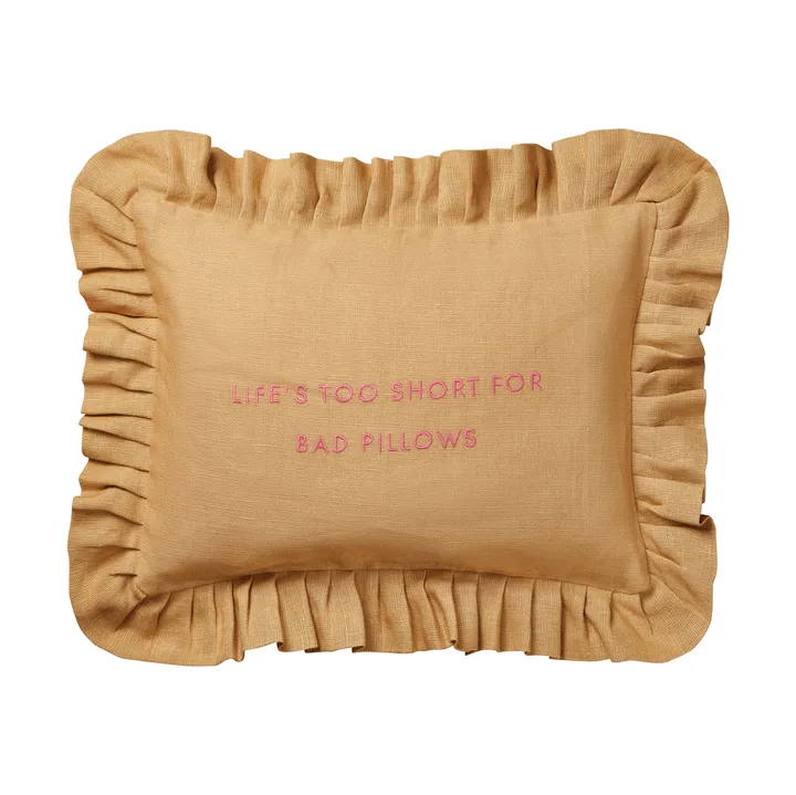 Quote kussen - Harvest yellow, 30x40 cm - Pick a Poppy