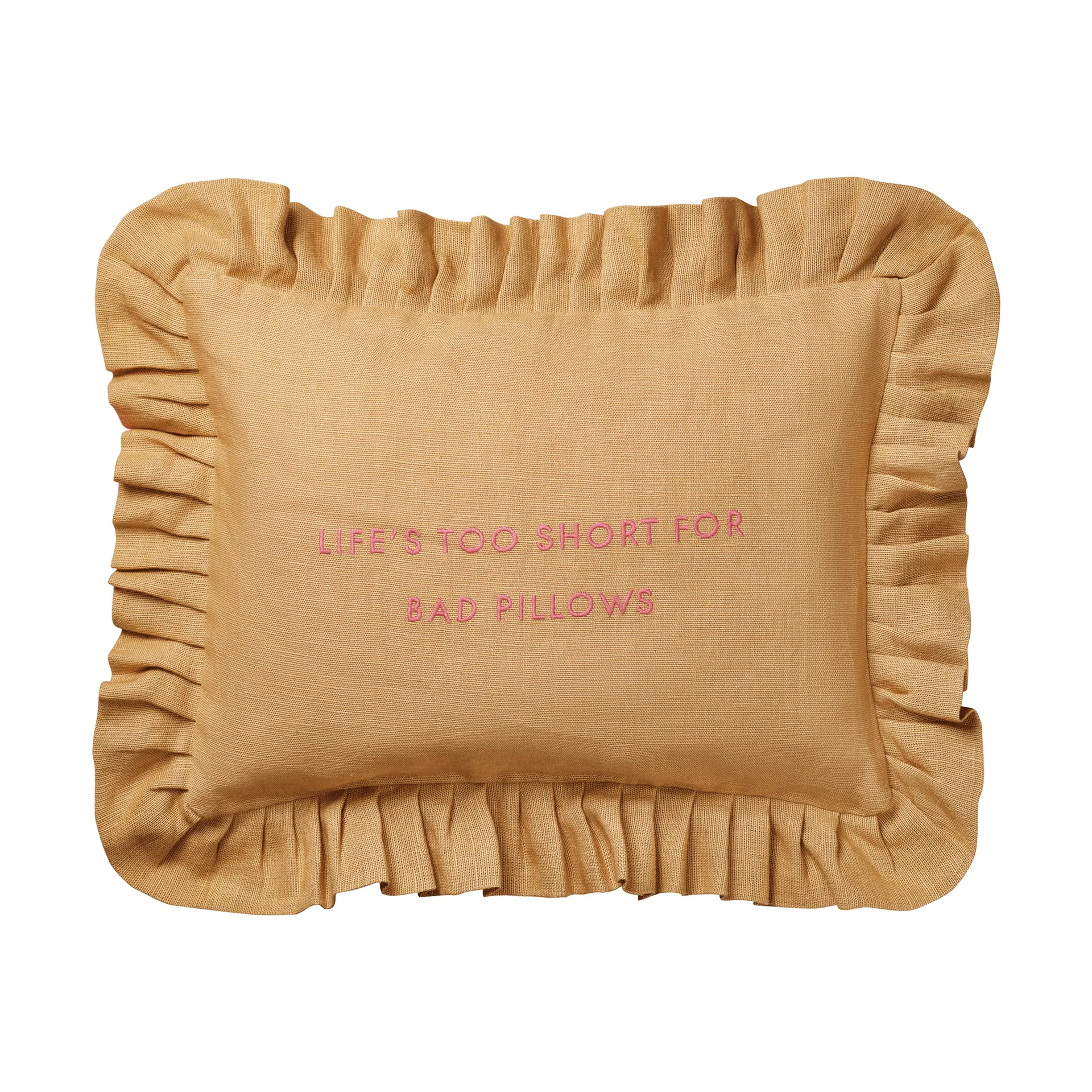 Quote kussenhoes, Harvest yellow, 30x40 cm Pick a Poppy