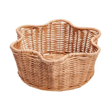Rattan Round mand - Natural, 23 cm - Pick a Poppy