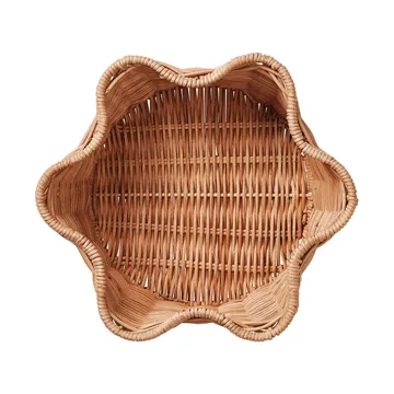 Rattan Round mand - Natural, 23 cm - Pick a Poppy