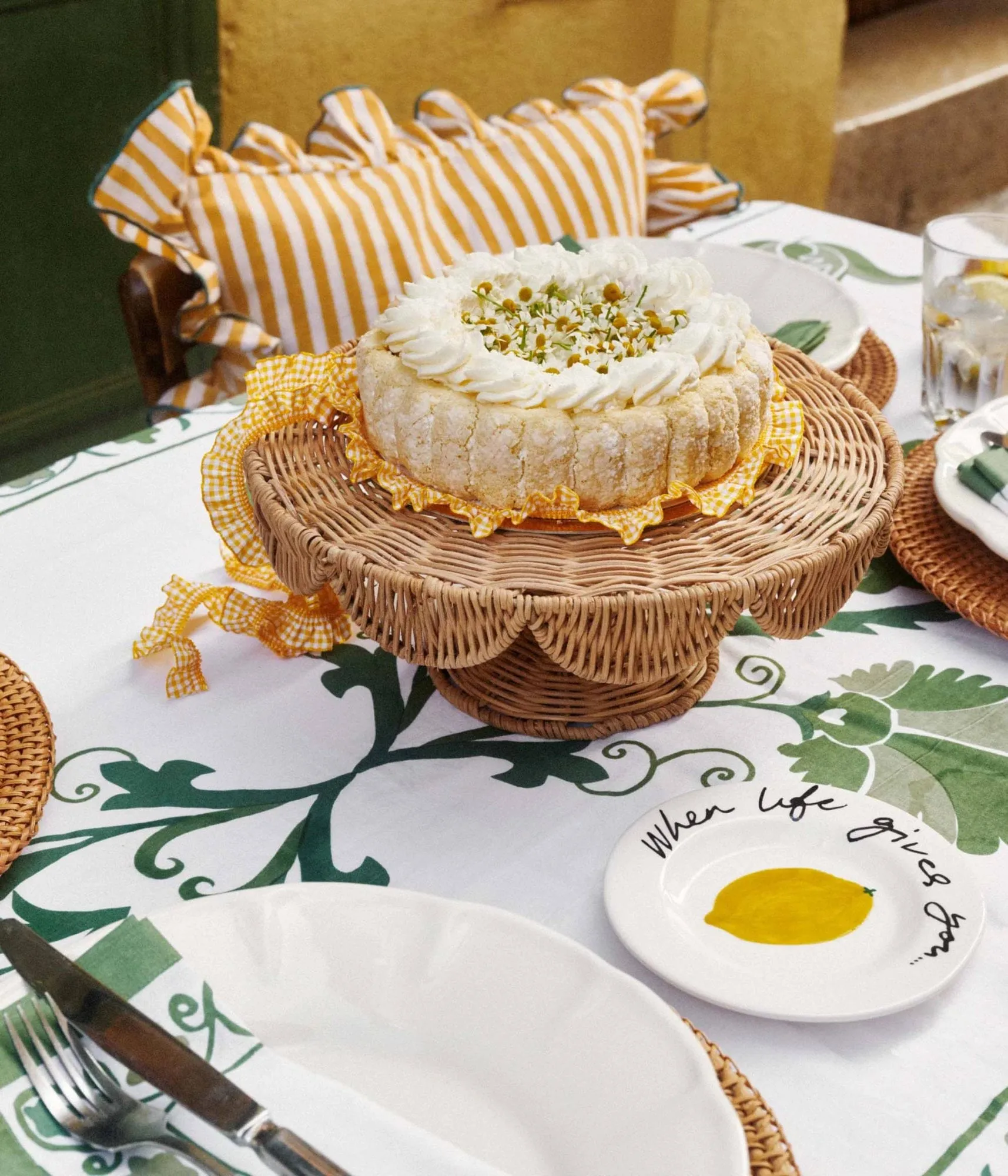 Scallop Cake serveerschaal, Natural, 30x12 cm Pick a Poppy