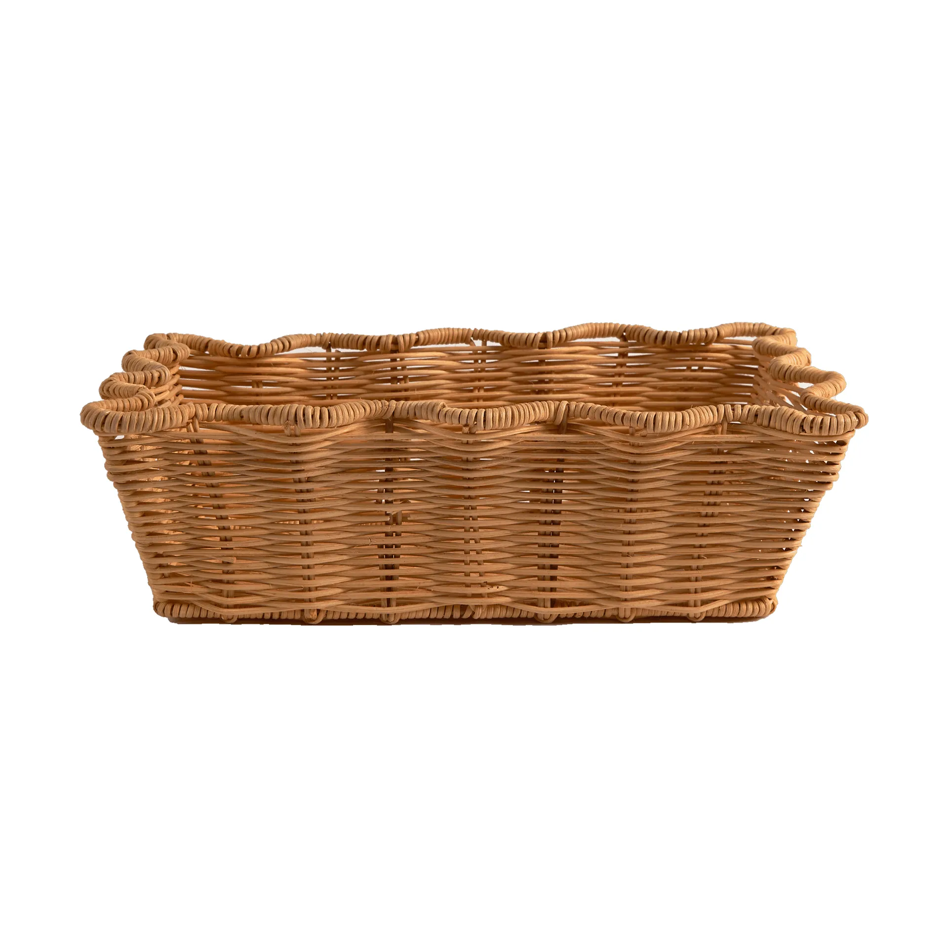Scallop Rattan mand, Natural, 20x30 cm Pick a Poppy