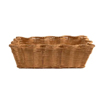 Scallop Rattan mand - Natural, 20x30 cm - Pick a Poppy