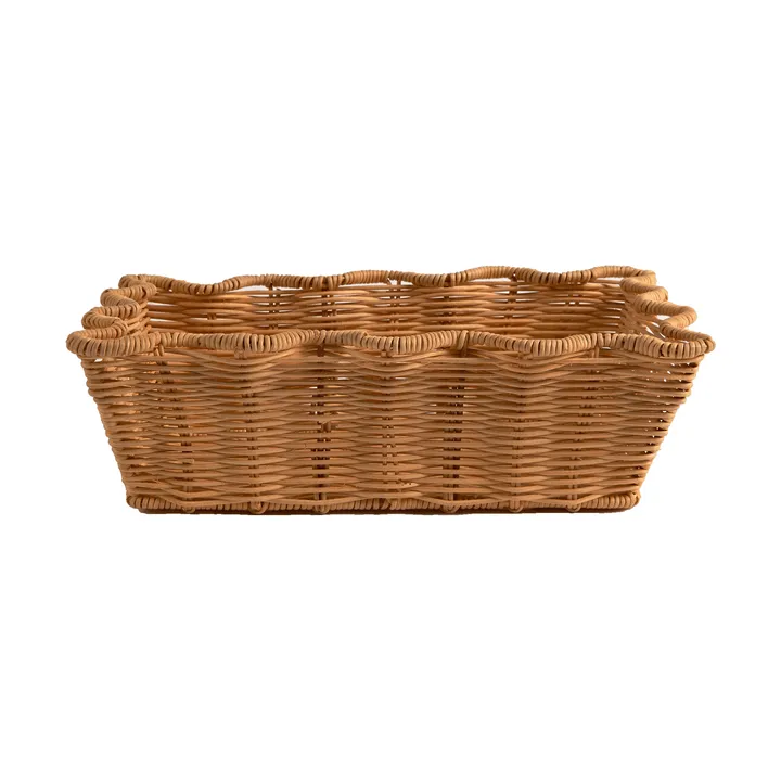 Scallop Rattan mand - Natural, 20x30 cm - Pick a Poppy