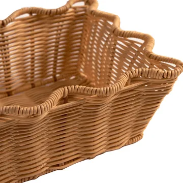Scallop Rattan mand - Natural, 20x30 cm - Pick a Poppy
