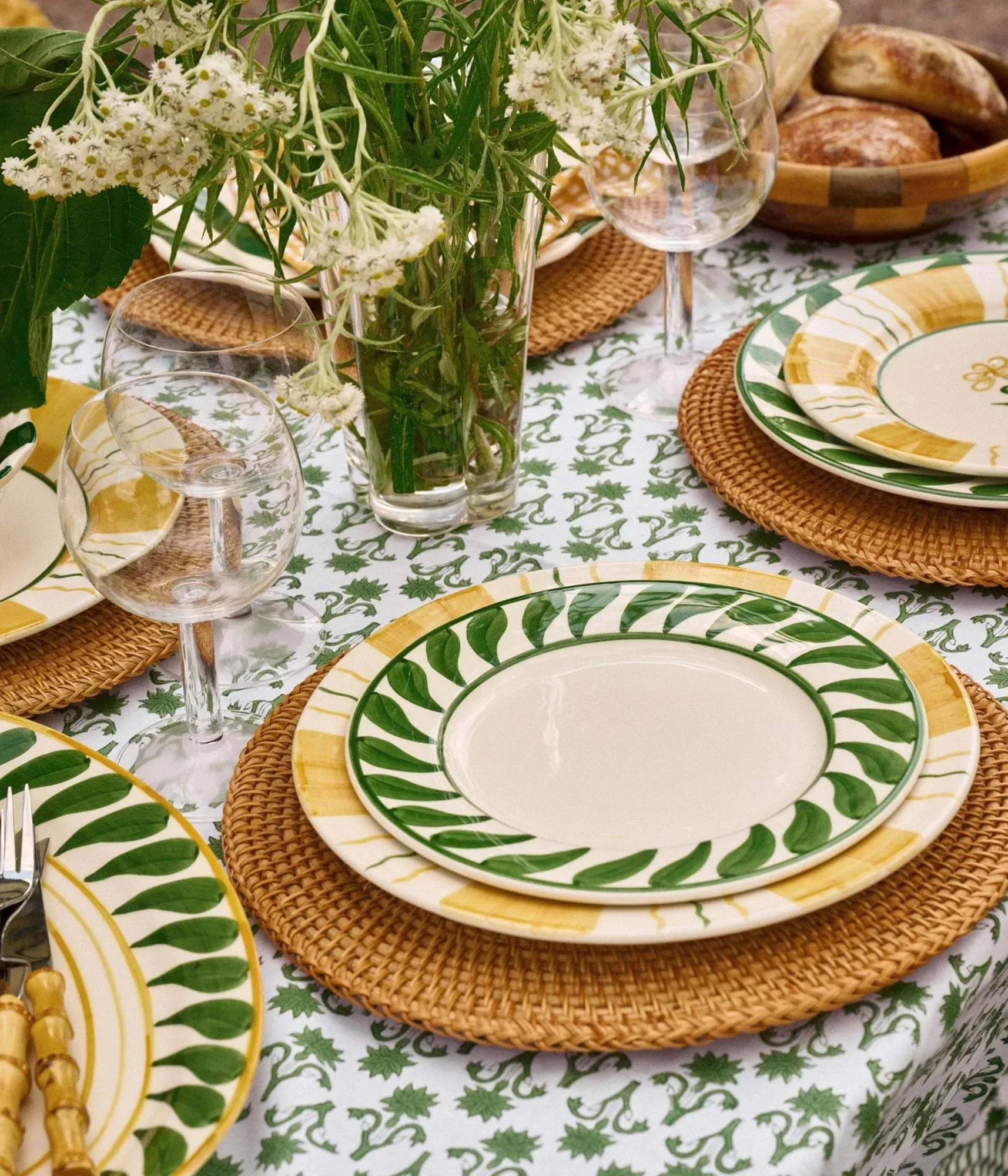 Swirl saladebord, Green, 22 cm Pick a Poppy