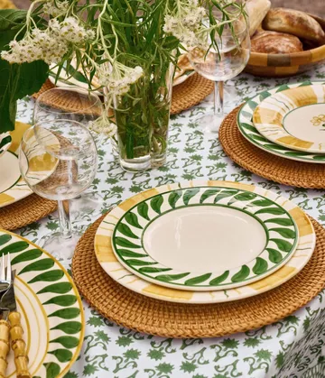 Swirl saladebord - Green, 22 cm - Pick a Poppy