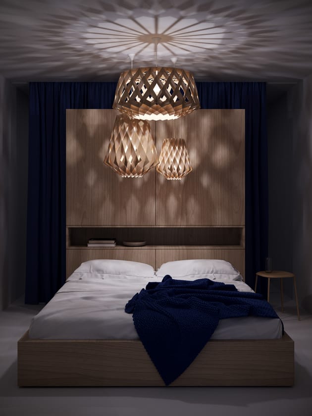 Pilke Signature hanglamp Ø28 cm, Beukenhout Pilke