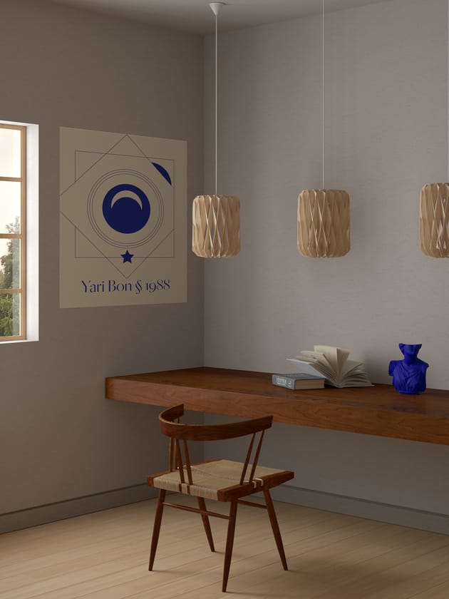 Pilke Signature hanglamp Ø28 cm, Beukenhout Pilke