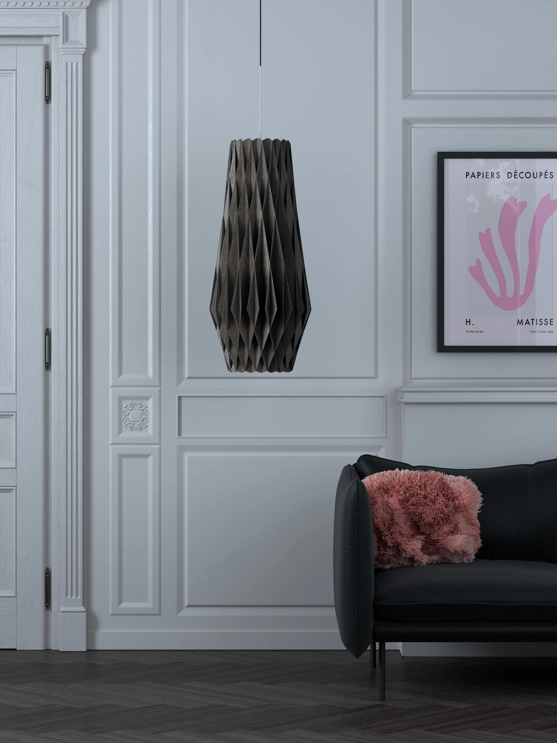 Pilke Signature hanglamp 30/70 cm, Zwart Pilke