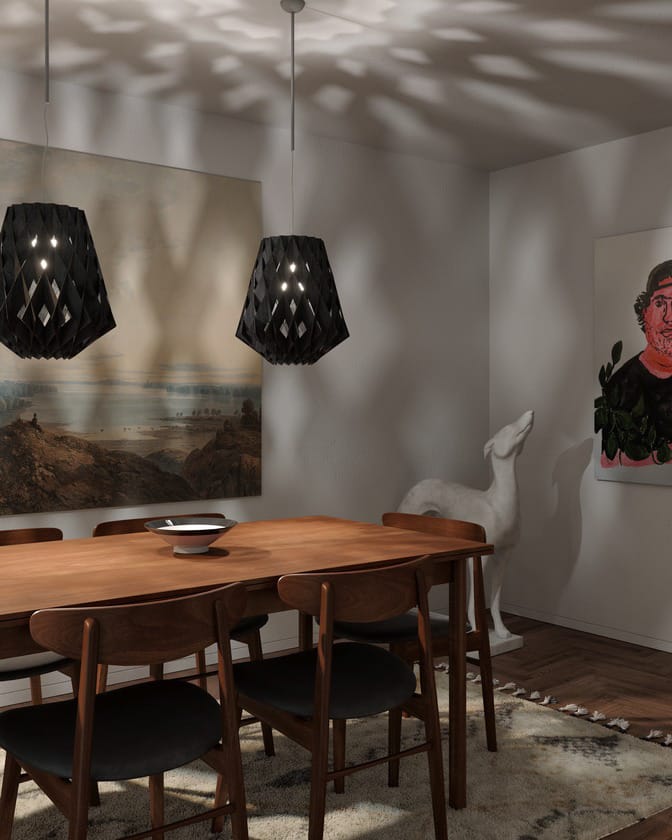 Pilke Signature hanglamp Ø36 cm, Zwart Pilke