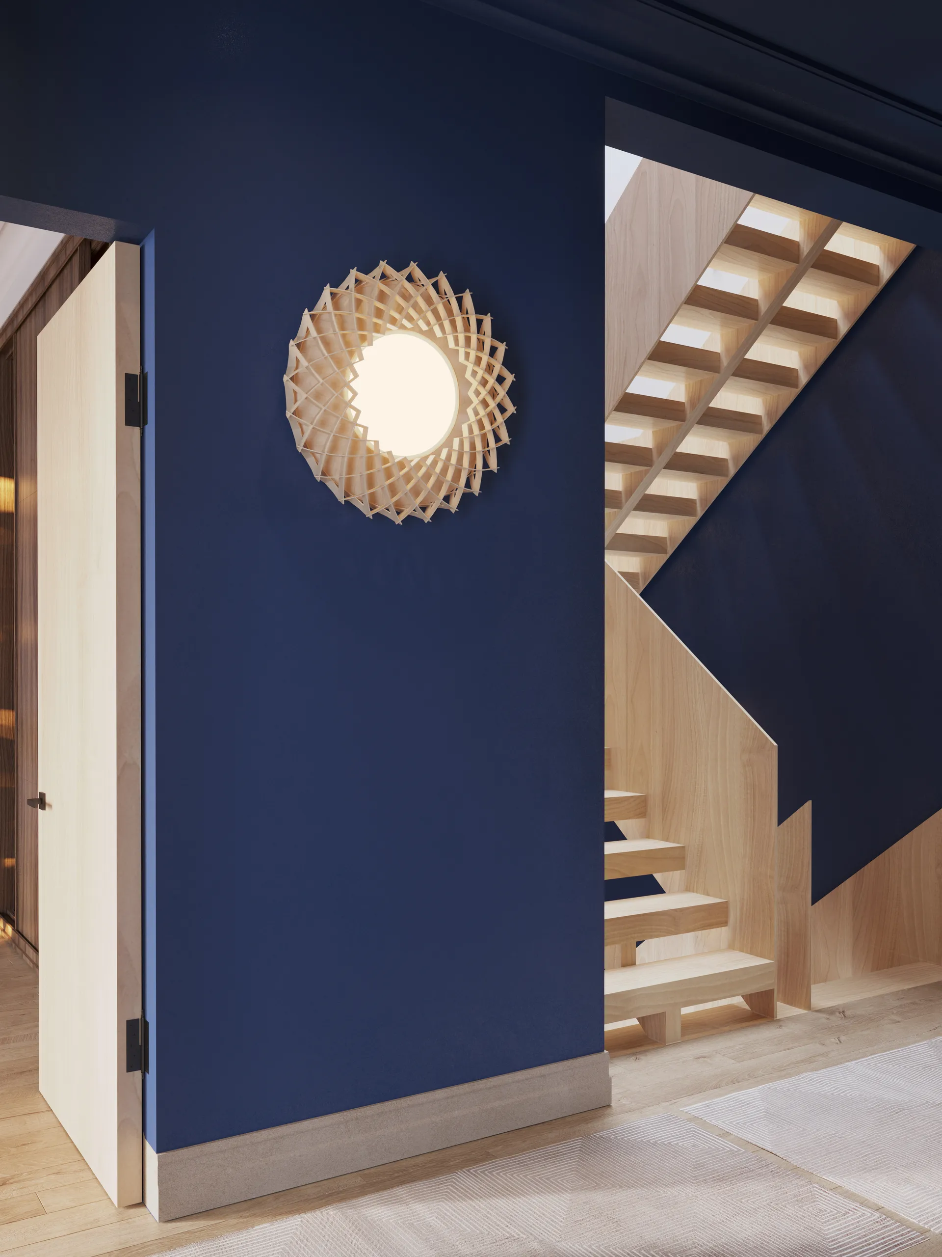 Pilke Signature plafondlamp Ø65 cm, Beukenhout Pilke