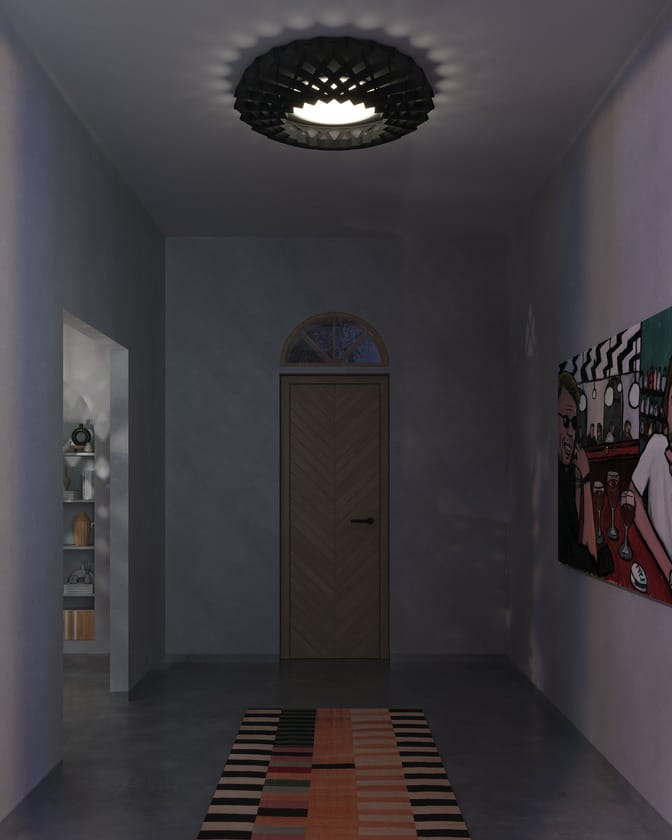 Pilke Signature plafondlamp Ø65 cm, Zwart Pilke