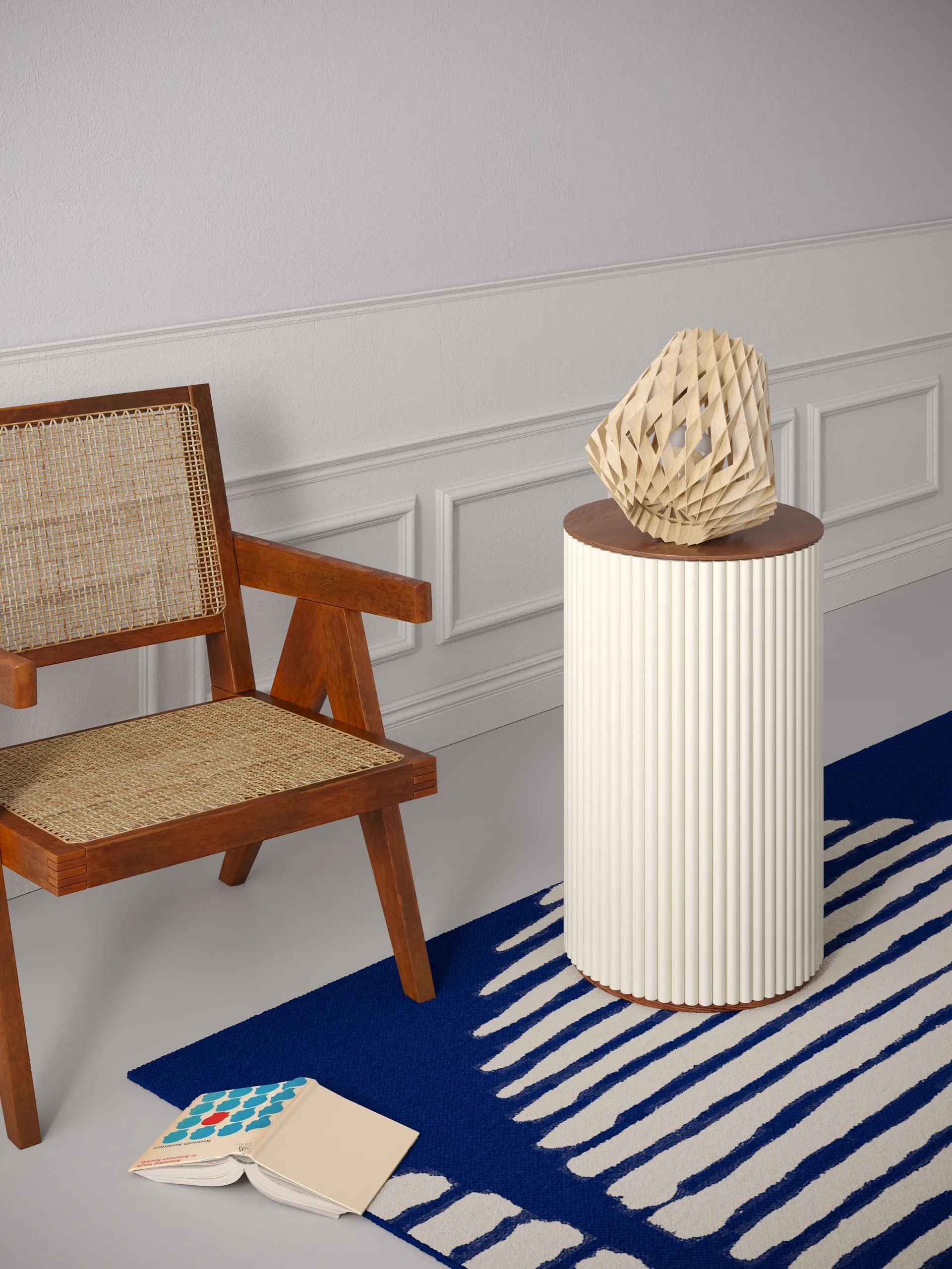 Pilke Signature tafellamp Ø28 cm, Beukenhout Pilke