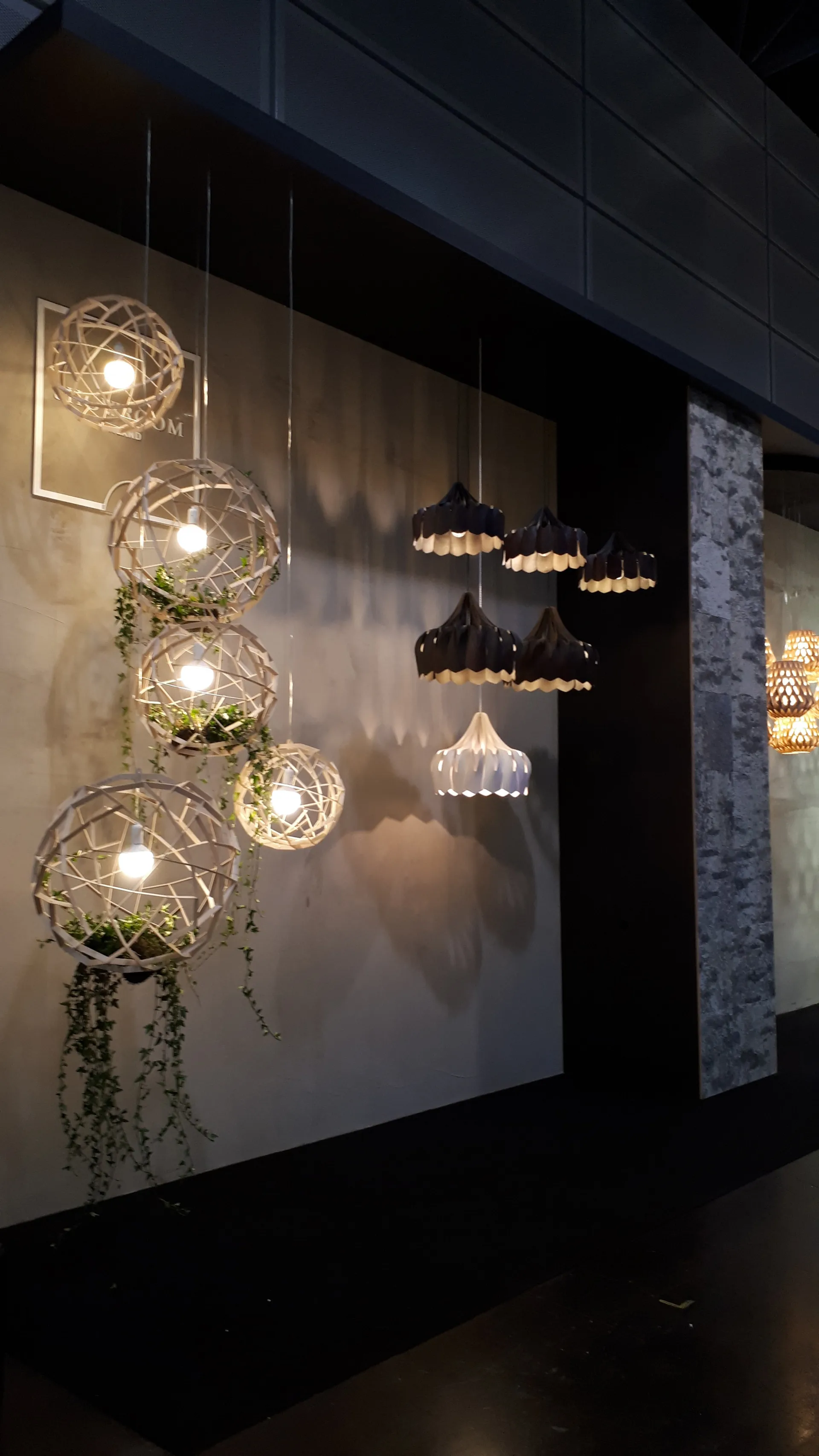 Pioni hanglamp S Ø38 cm, Zwart Pilke