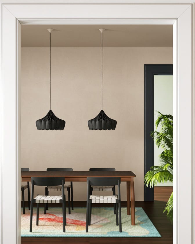 Pioni hanglamp S Ø38 cm, Zwart Pilke