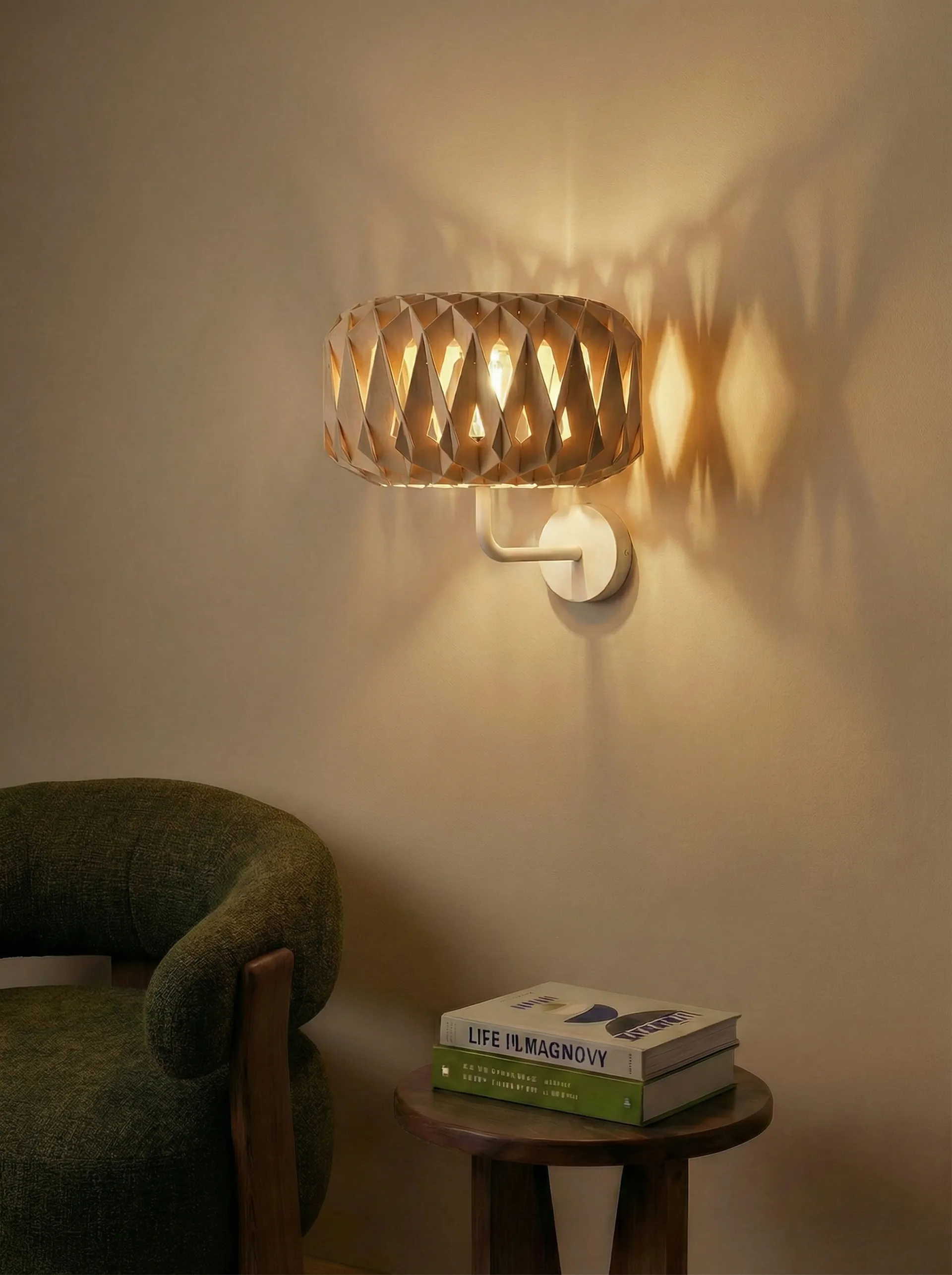 Signature 25 wandlamp, Berk, Ø28x15,5 cm Pilke