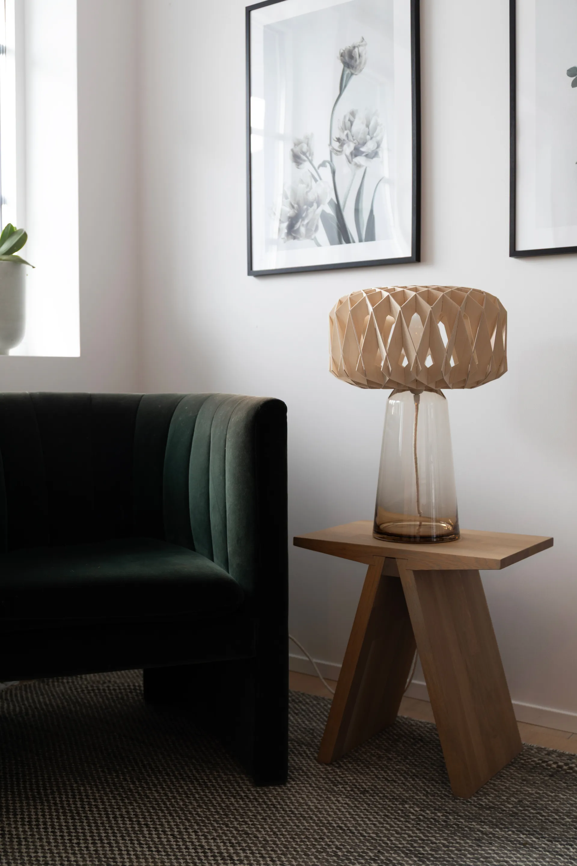 Signature 35 tafellamp, Amber-berk, Ø36,5x53 cm Pilke