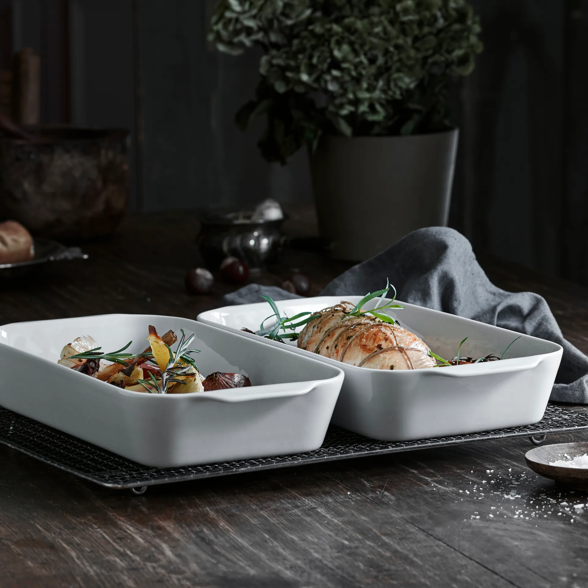 Pillivuyt dienblad wit, 32x17 cm Pillivuyt