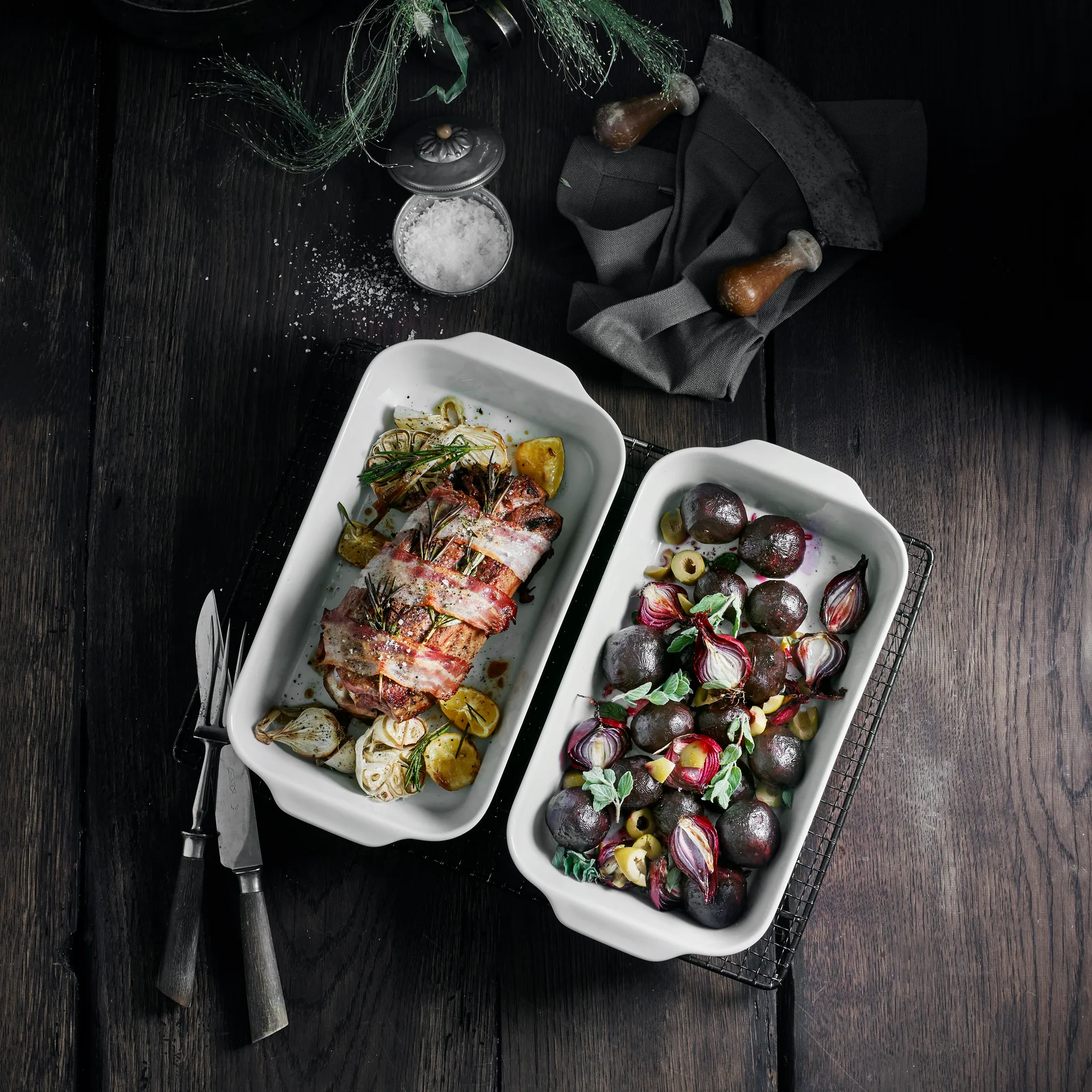 Pillivuyt dienblad wit, 38x21 cm Pillivuyt