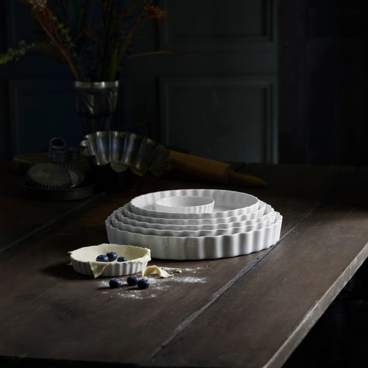 Pillivuyt flan schaal rond wit, Doorsnee 11 cm Pillivuyt