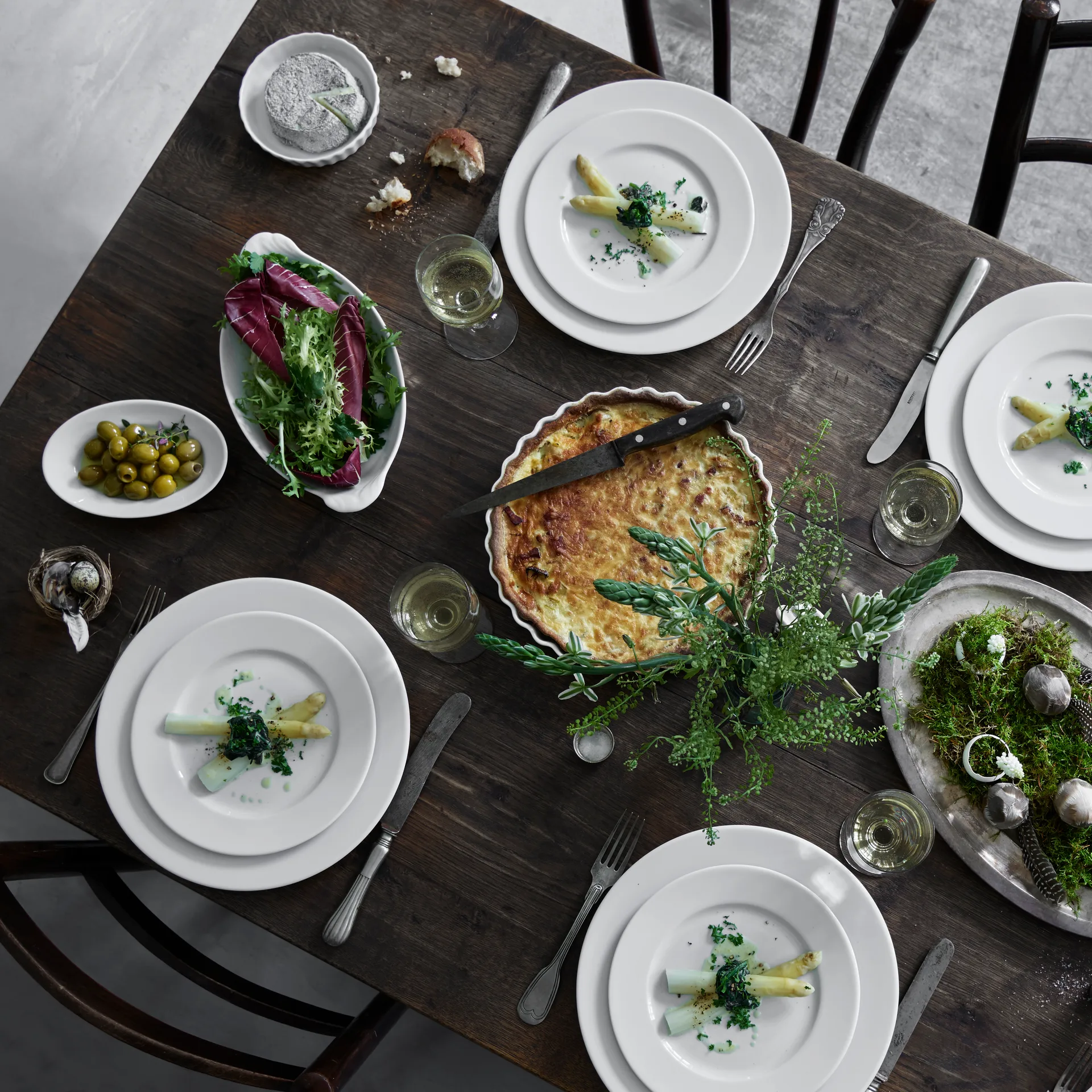 Pillivuyt flan schaal rond wit, Doorsnee 24 cm Pillivuyt