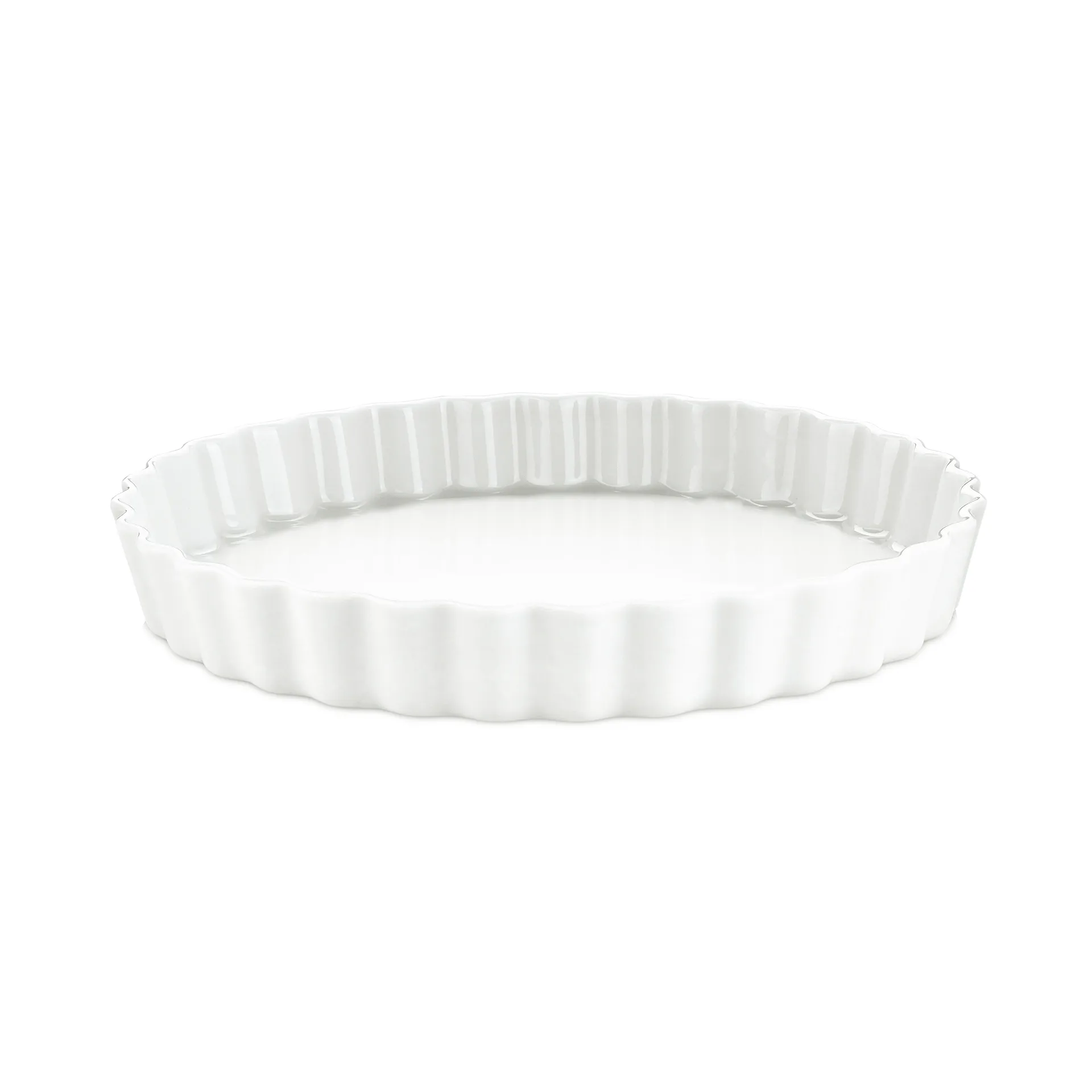 Pillivuyt flan schaal rond wit, Doorsnee 25 cm Pillivuyt