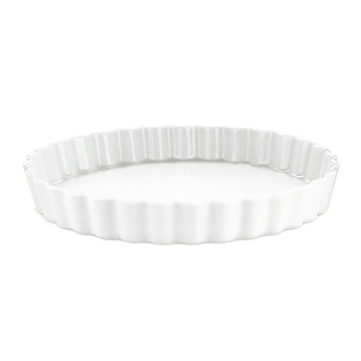 Pillivuyt flan schaal rond wit Doorsnee 27,5 cm | Scandinavisch Interieur | Quiche- & vlaaivormen | Wit