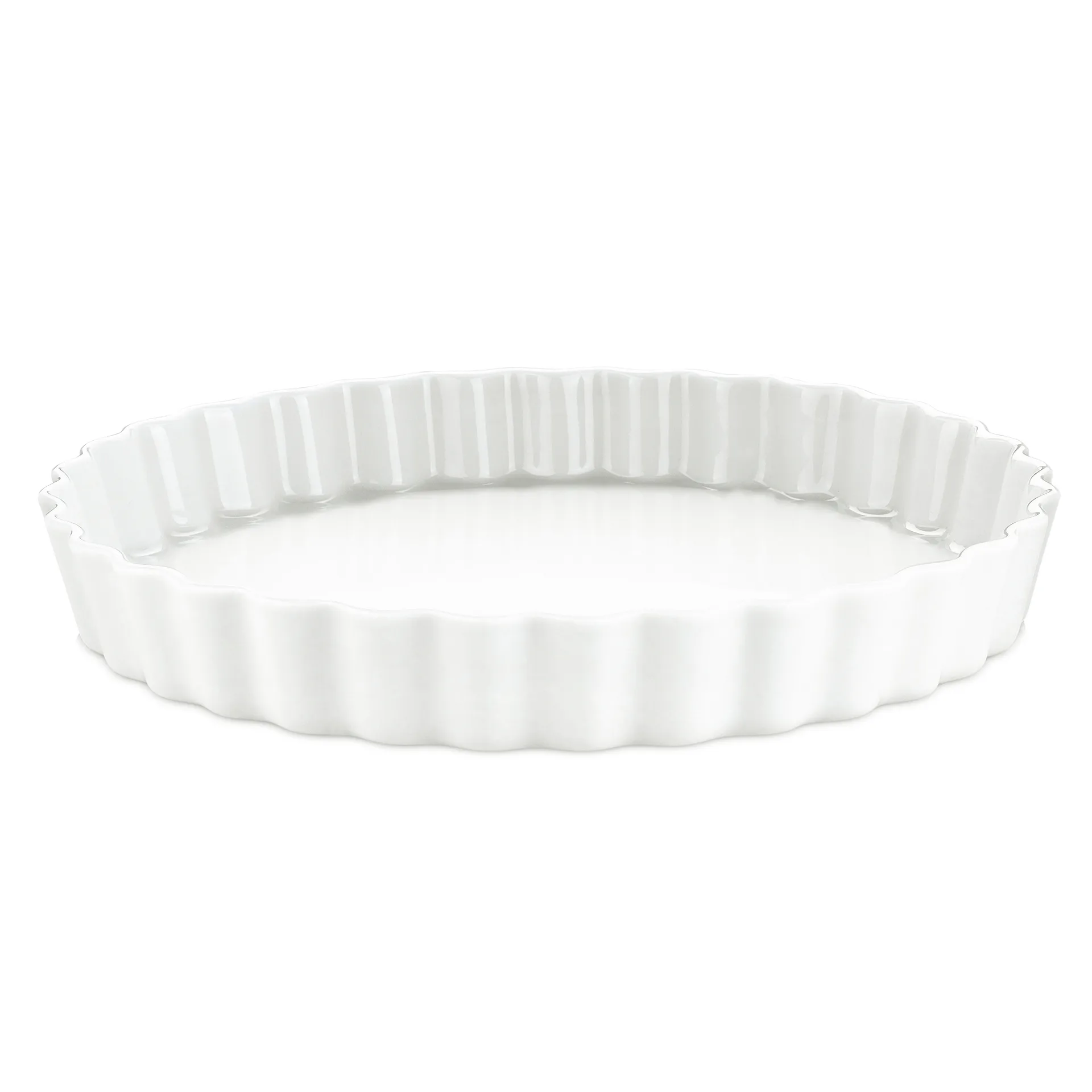 Pillivuyt flan schaal rond wit, Doorsnee 29 cm Pillivuyt