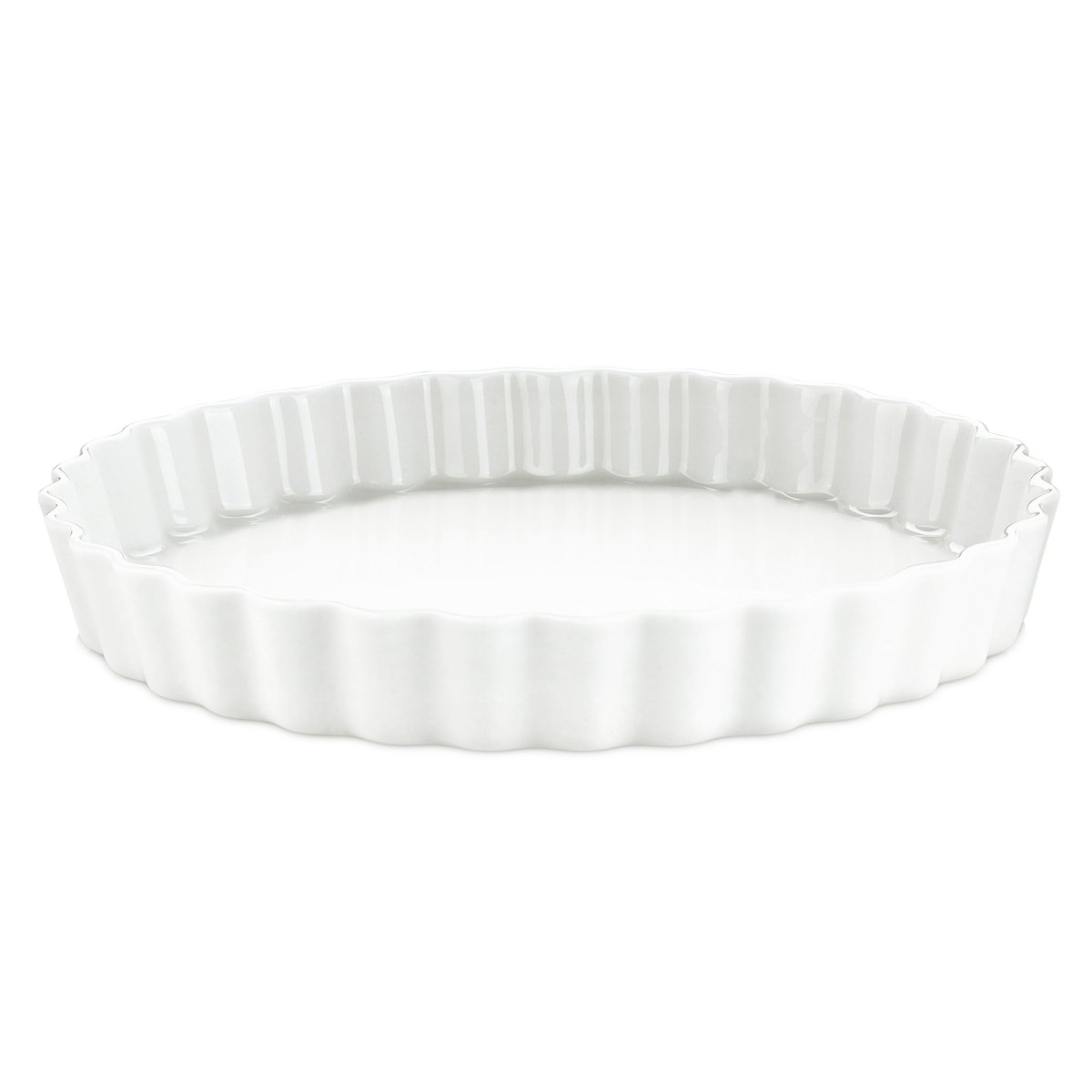 Pillivuyt flan schaal rond wit Doorsnee 29 cm | Scandinavisch Interieur | Quiche- & vlaaivormen | Wit