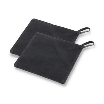 Pillivuyt Gourmet pannenlap 20,5x20,5 cm 2-pack - Zwart leer - Pillivuyt